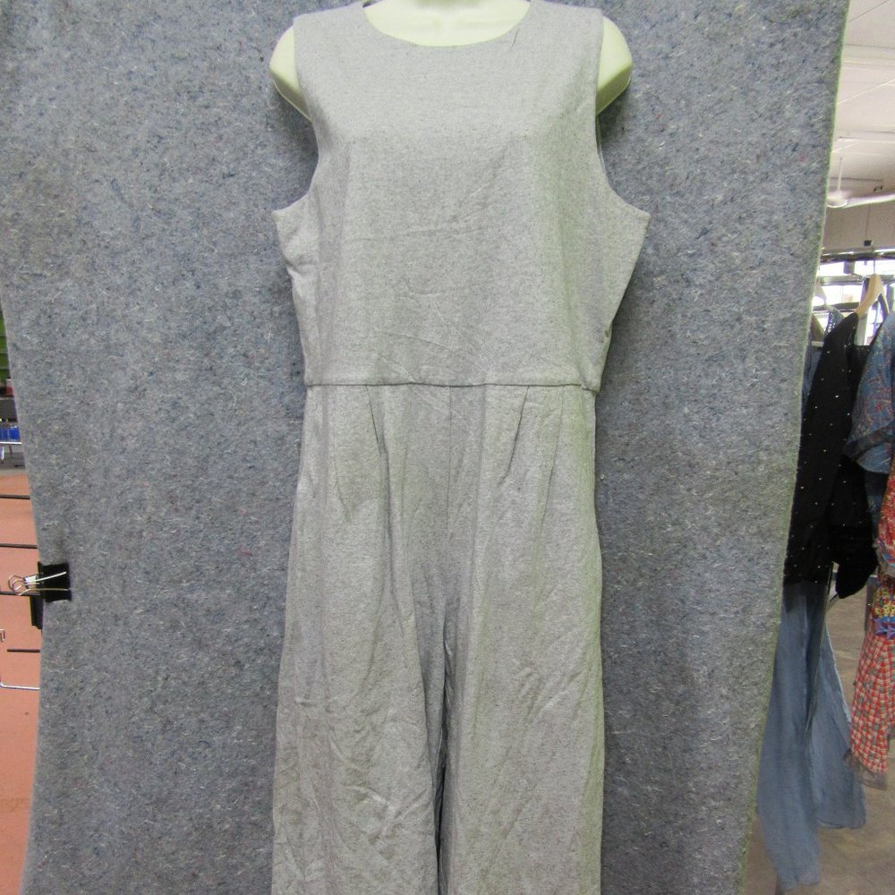 Grey Wide Leg Eileen Fisher Jumpsuit
